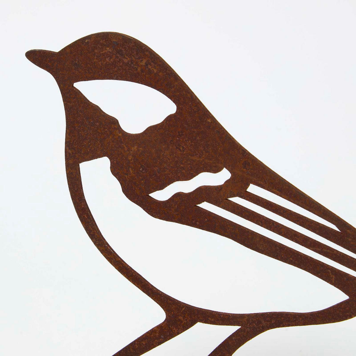 DEKOVOGEL Kohlmeise, Rost-Optik - Braun, Metall (3/10/14cm) - Homescapes