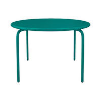 GARTENTISCH - 4 Personen - Metall - Blaugrün - - Türkis, Metall (110/110/74cm) - Vente-Unique