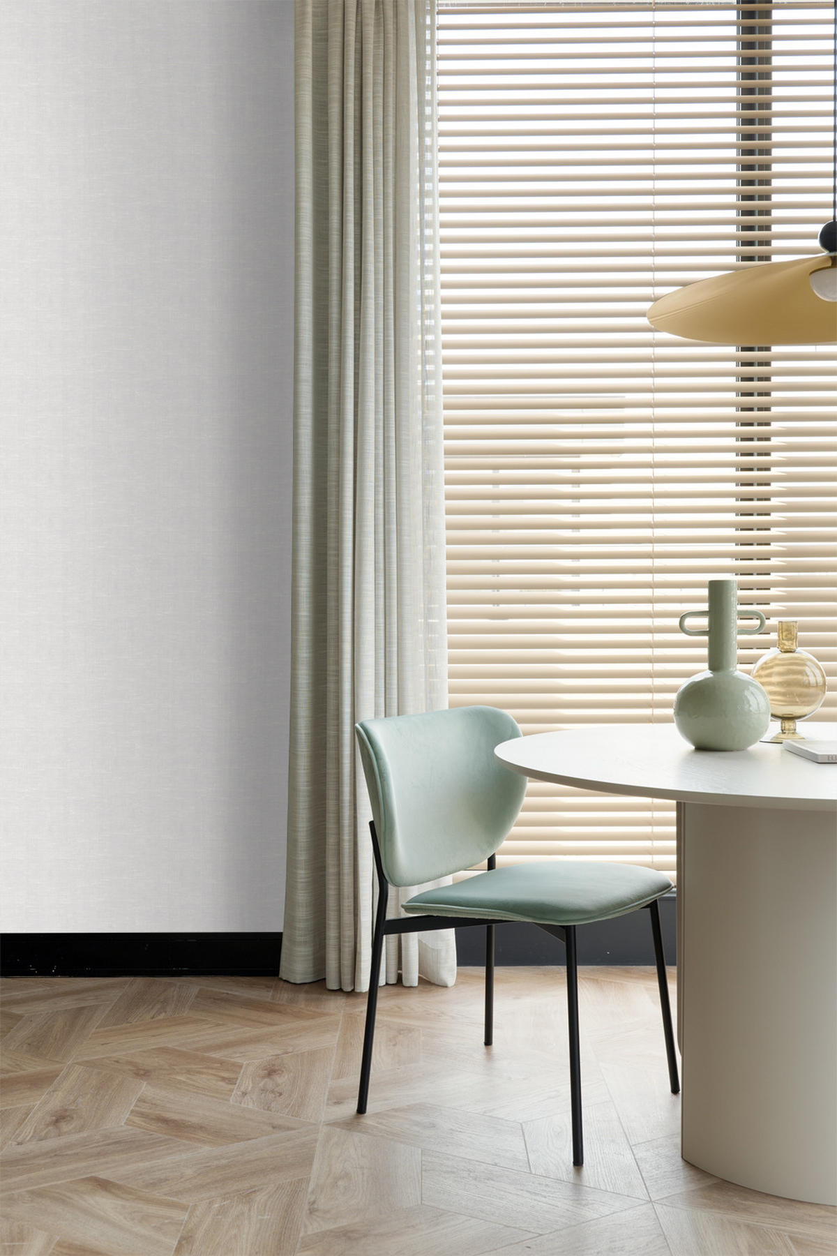 TAPETE Leinen-Optik 53 cm x 10.05 m - Grau, Papier (53/1000cm) - ESTAhome