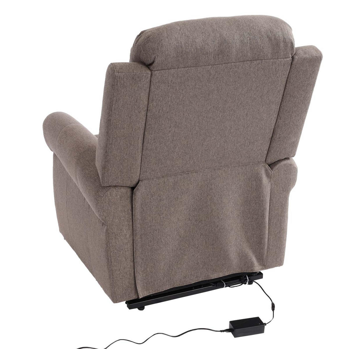 MASSAGESESSEL HxBxT 144x83x83cm Sitzhöhe 50cm Stoff/Textil Dunkelgrau Sessel - Dunkelgrau, Textil (83/144/83cm) - BERLINLODGE