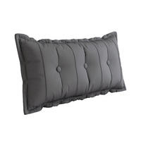 RÜCKENKISSEN Plüsch Grau 100 cm - Grau, Textil (50/100cm) - Vercart