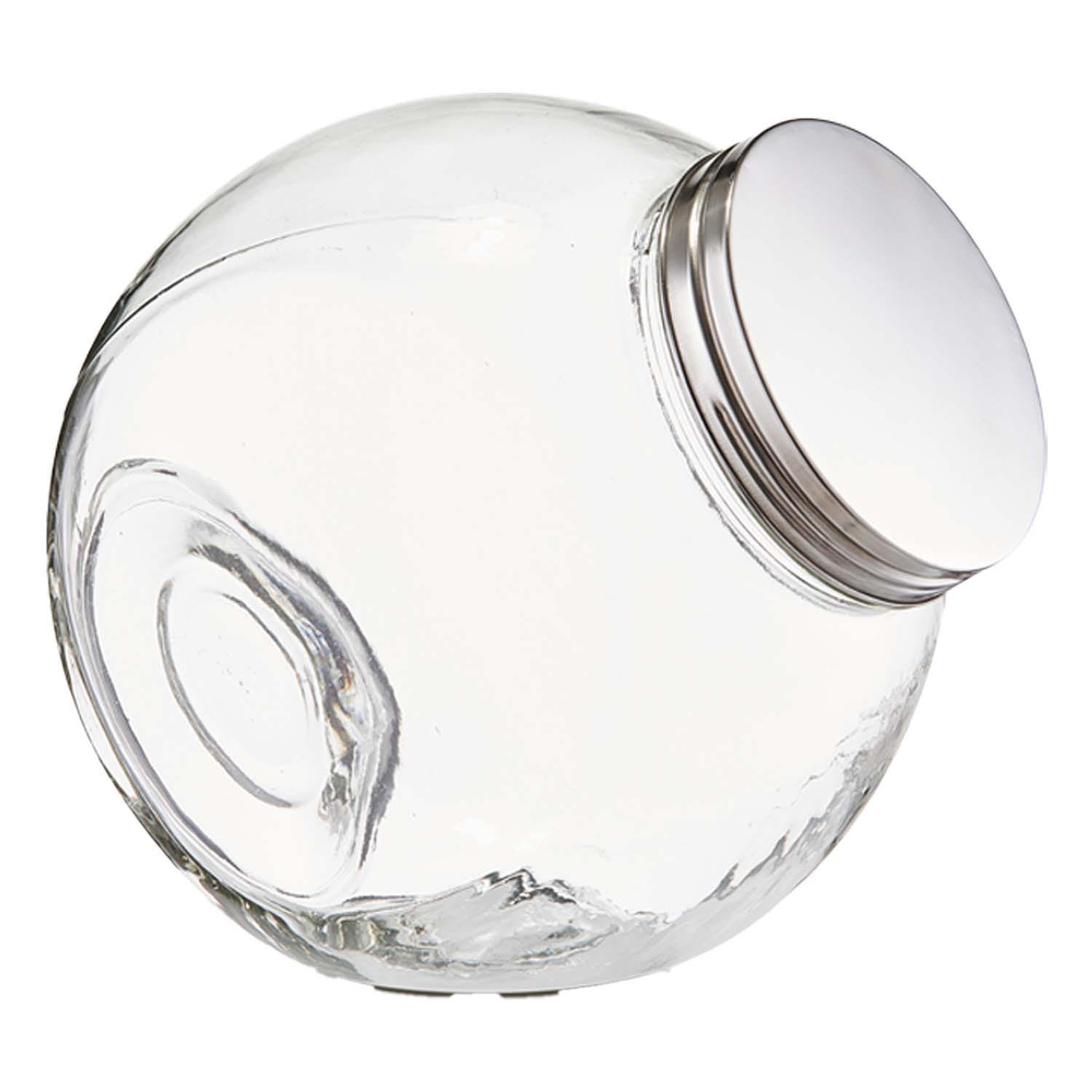 VORRATSGLAS 6 Stück Candy, Edelstahldeckel - 18 x 12,5 x 18 cm - Transparent, Glas (12.5/18/18cm) - Zeller Present