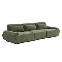 SOFA 3-Sitzer, Grün - Grün, Textil (303/82/109cm) - Oviala