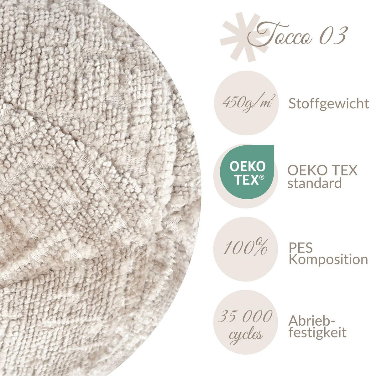 ZIERKISSSEN Happy Pill Beige 13 cm - Beige, Textil (13/13cm) - Maison de Reve