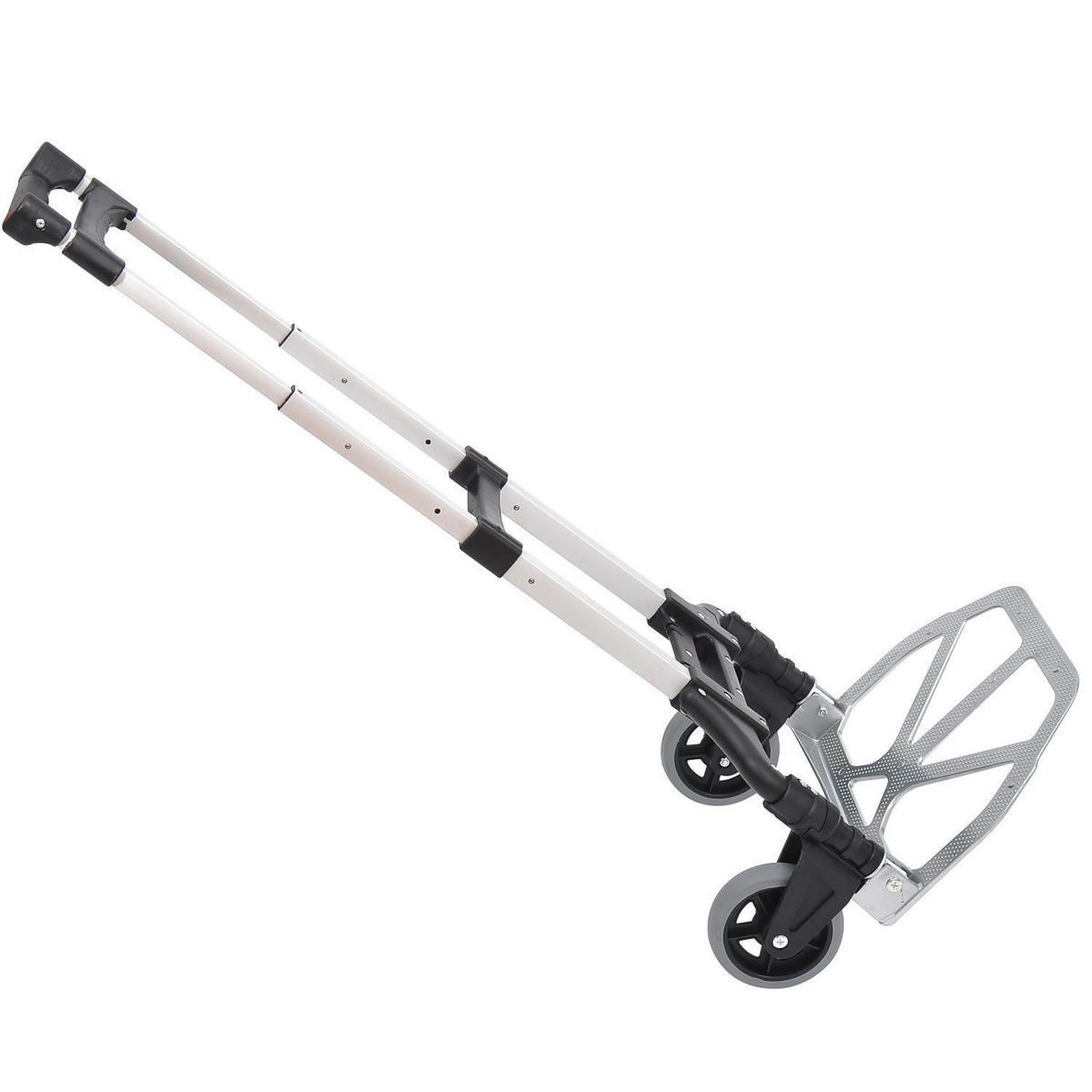 ALU Sackkarre, Transportkarre - Schwarz, Metall (385/100/41cm) - HOMCOM