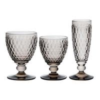 WEIN- & SEKTGLÄSER Boston Coloured Smoke 12er Set - Grau, Glas - Villeroy & Boch