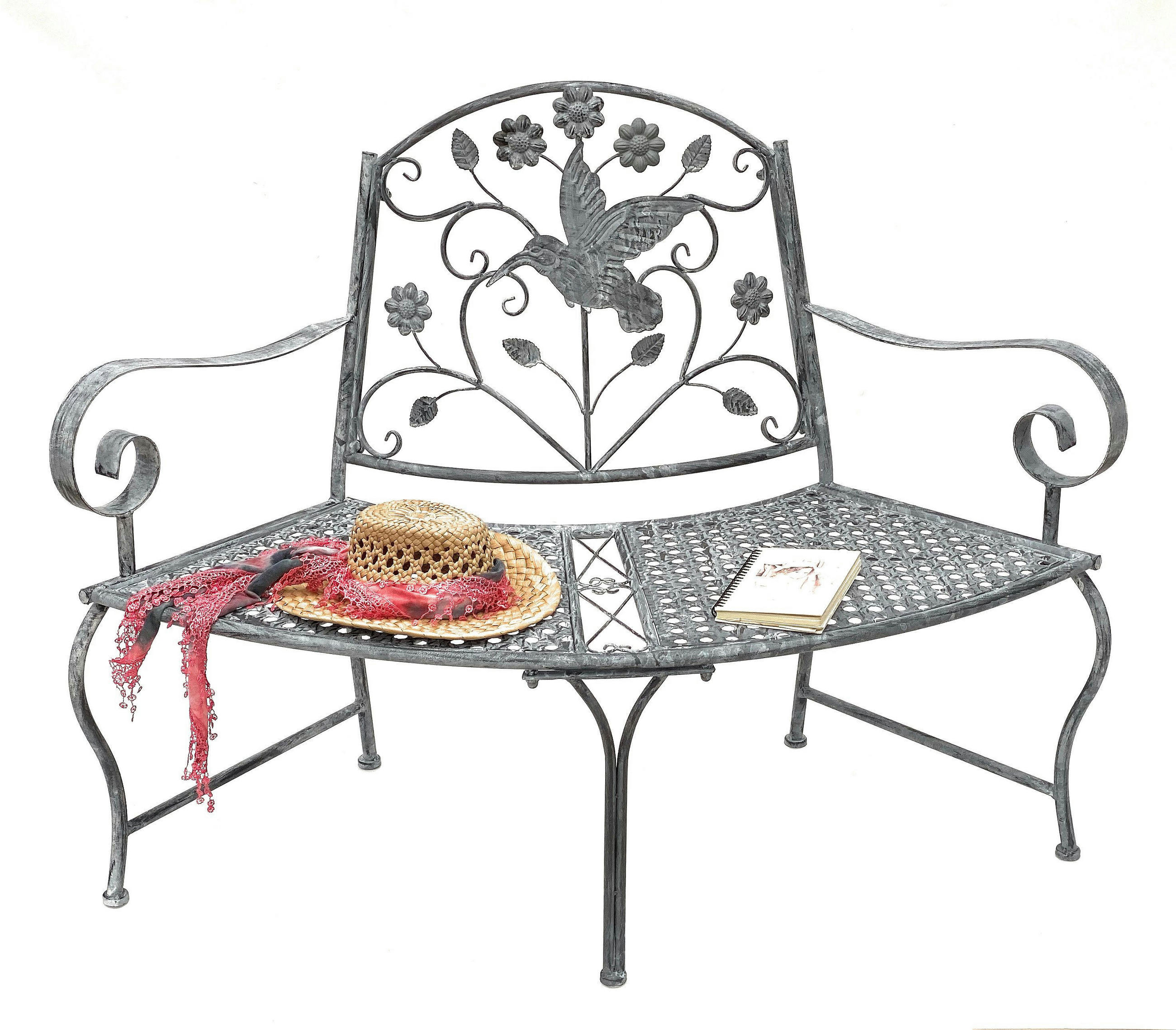 DanDiBo Sitzbank Grau 130x97x50 cm