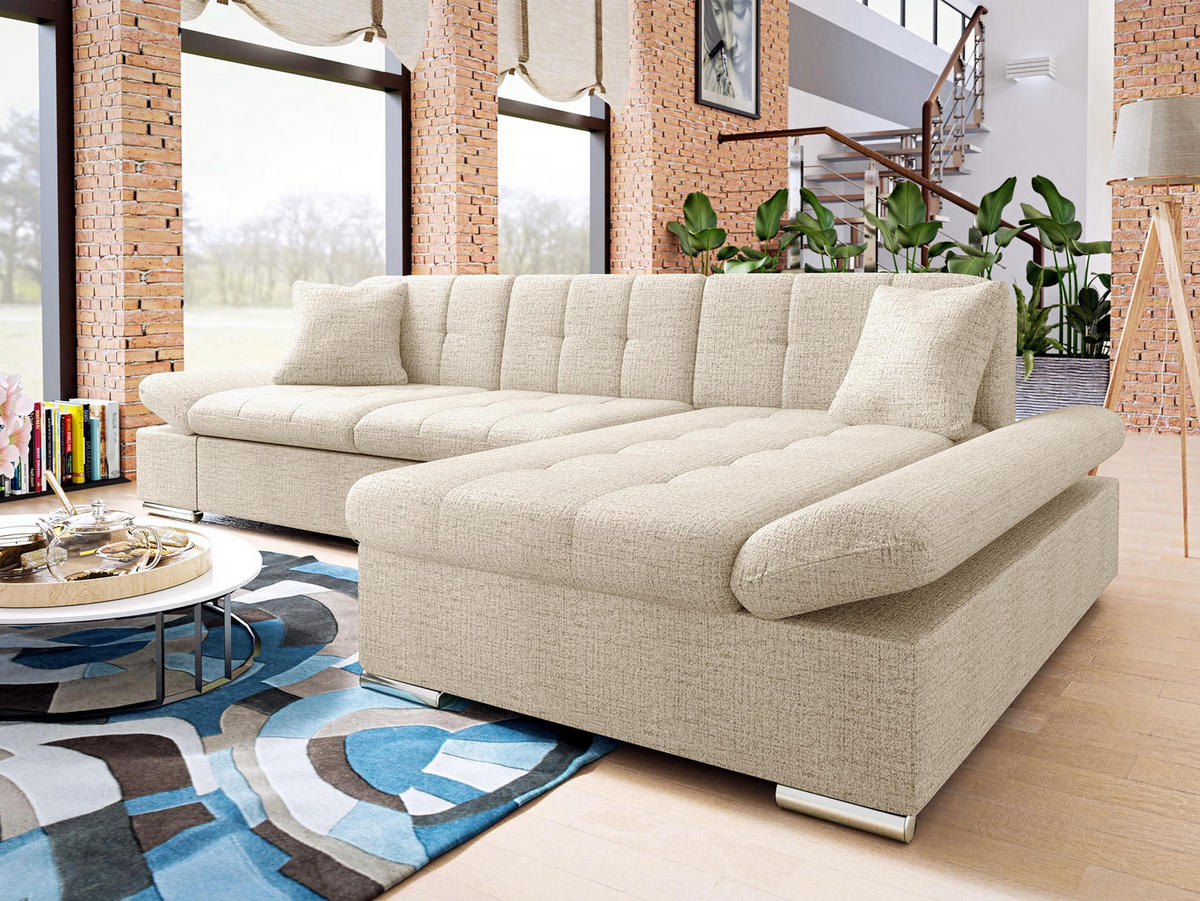 ECKSOFA Malwi, Seite: Rechts - Sahara, Holz/Textil (278/161cm) - MIRJAN24