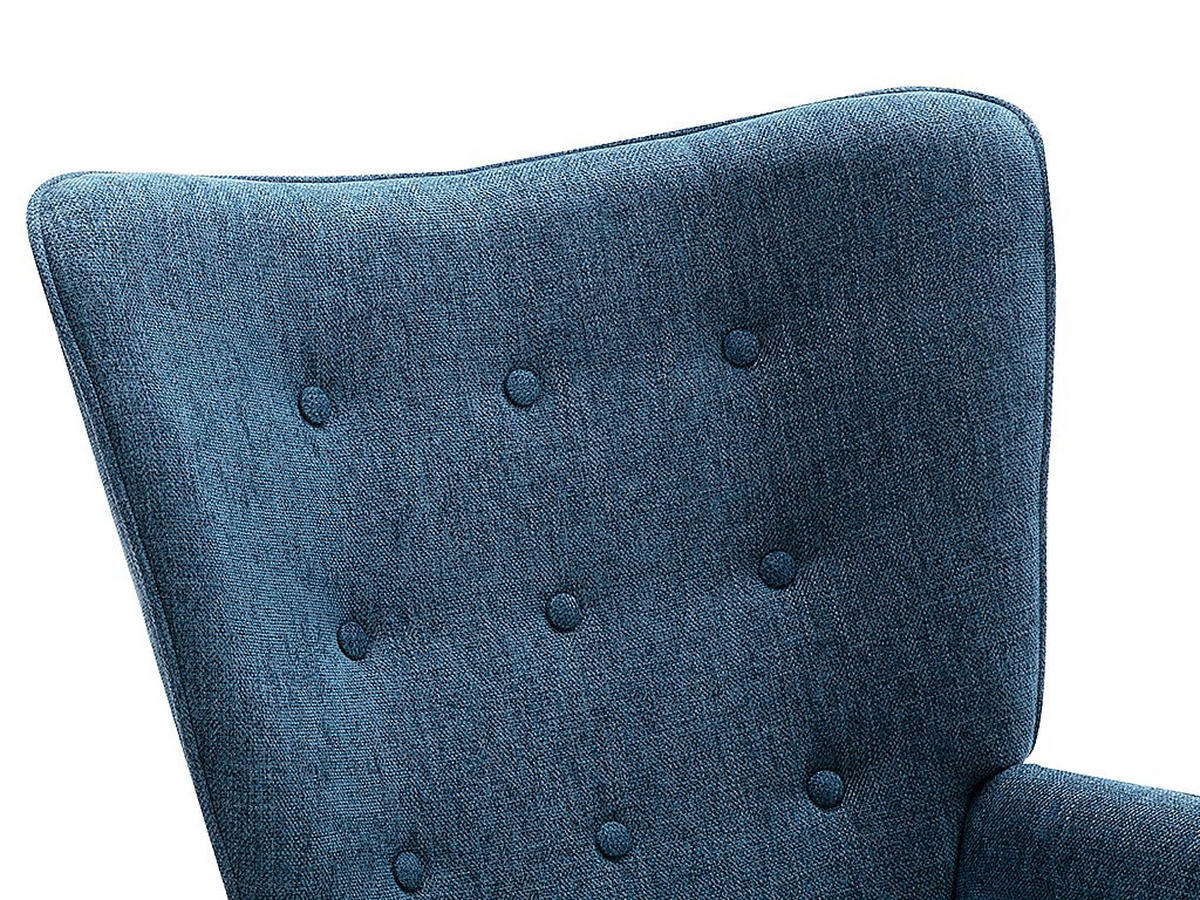 SESSEL - Stoff - Blau - VATELY - Blau, Textil (69/95.5/78cm) - Vente-Unique