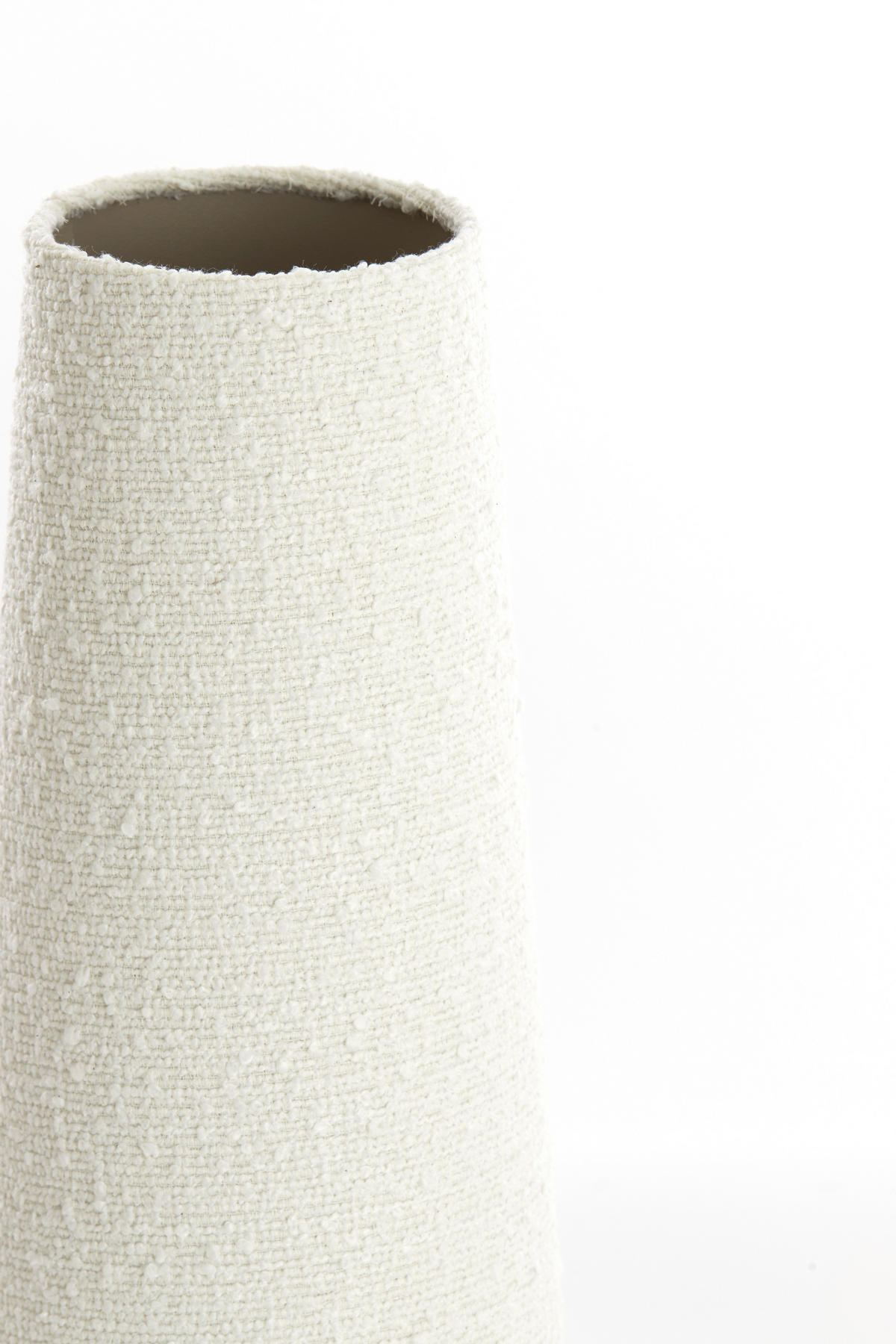 LAMPENSCHIRM Oruro Weiß Ø19/46,5 cm - Weiß, Textil (19/12.5/46.5cm) - Light & Living