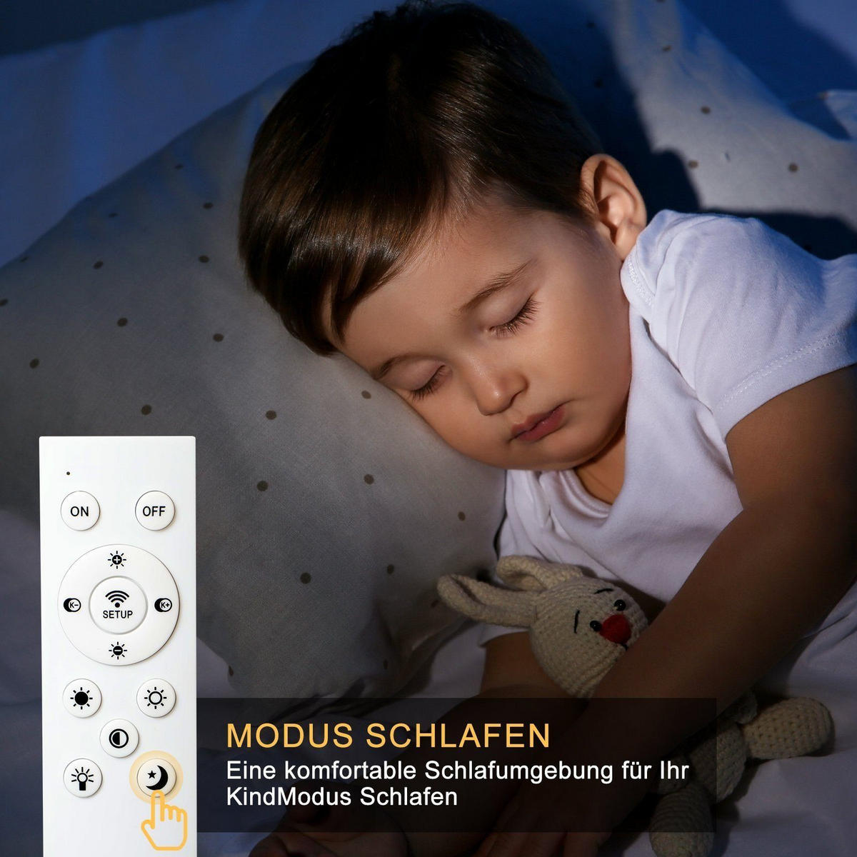 LED-DECKENLEUCHTE Nils 43/43/4.5 cm - Schwarz/Weiß, Metall (43/43/4.5cm) - Nettlife