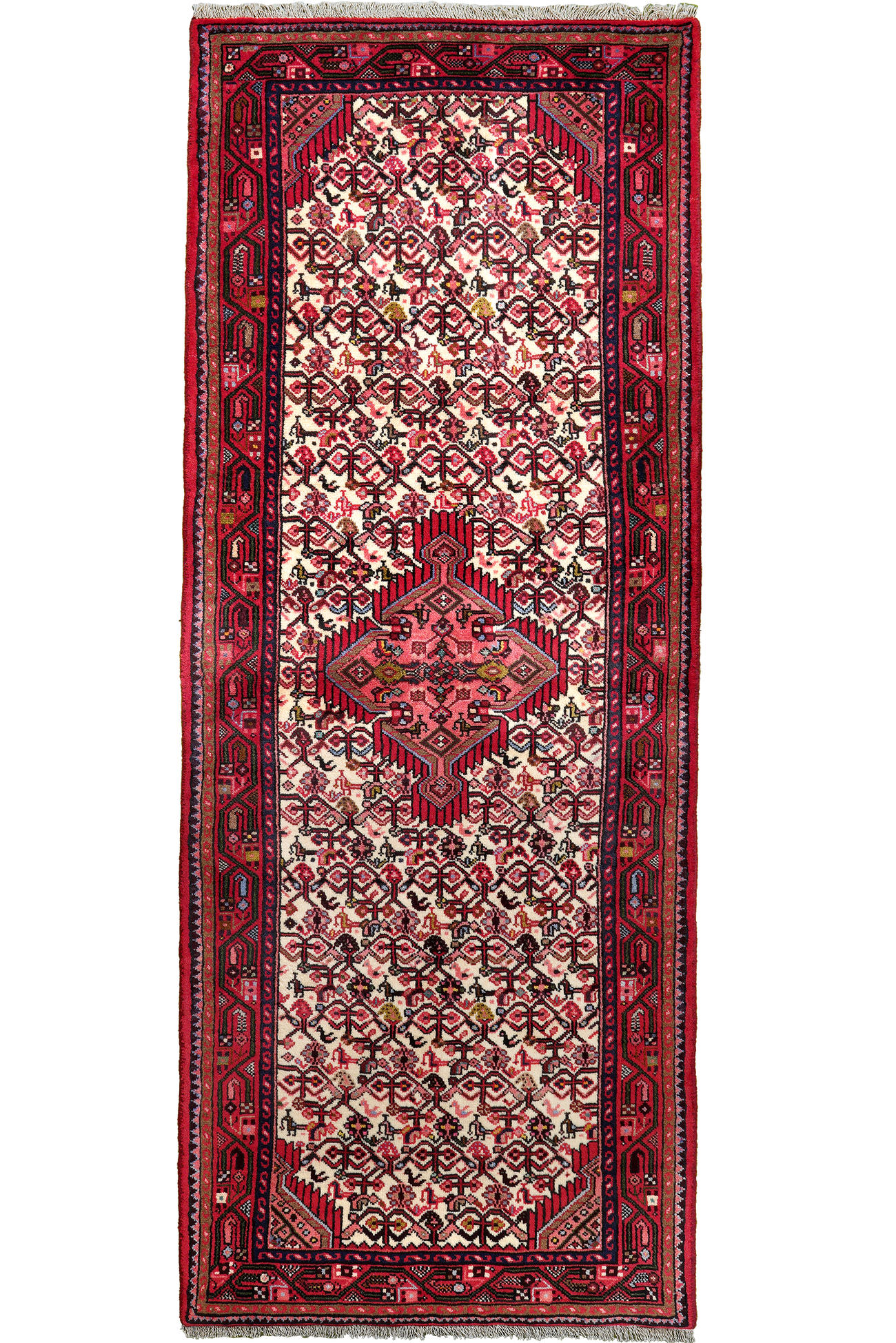 TEPPICH Assadabad Mehrfarbig 209/79 cm Schurwolle - Multicolor, Textil (79/209cm) - Looma