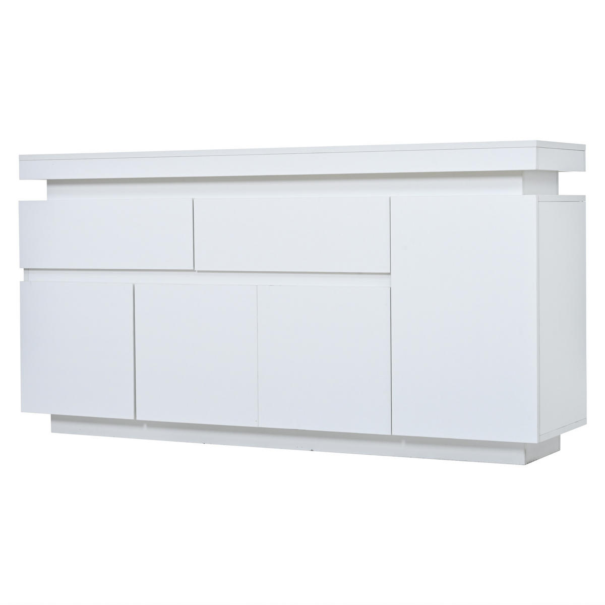 SIDEBOARD Weiß 140/35/72,5 cm - Weiß, Holzwerkstoff (140/72.5/35cm) - PANGIVO