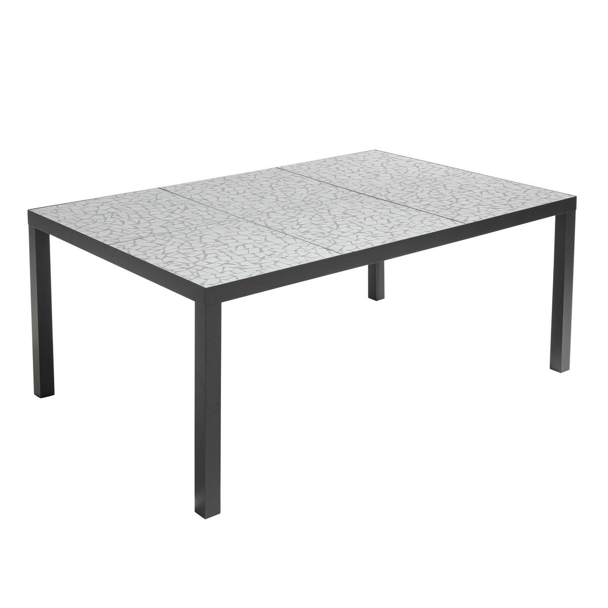 GARTENSET 11-tlg, Grau - Grau, Metall - Oviala
