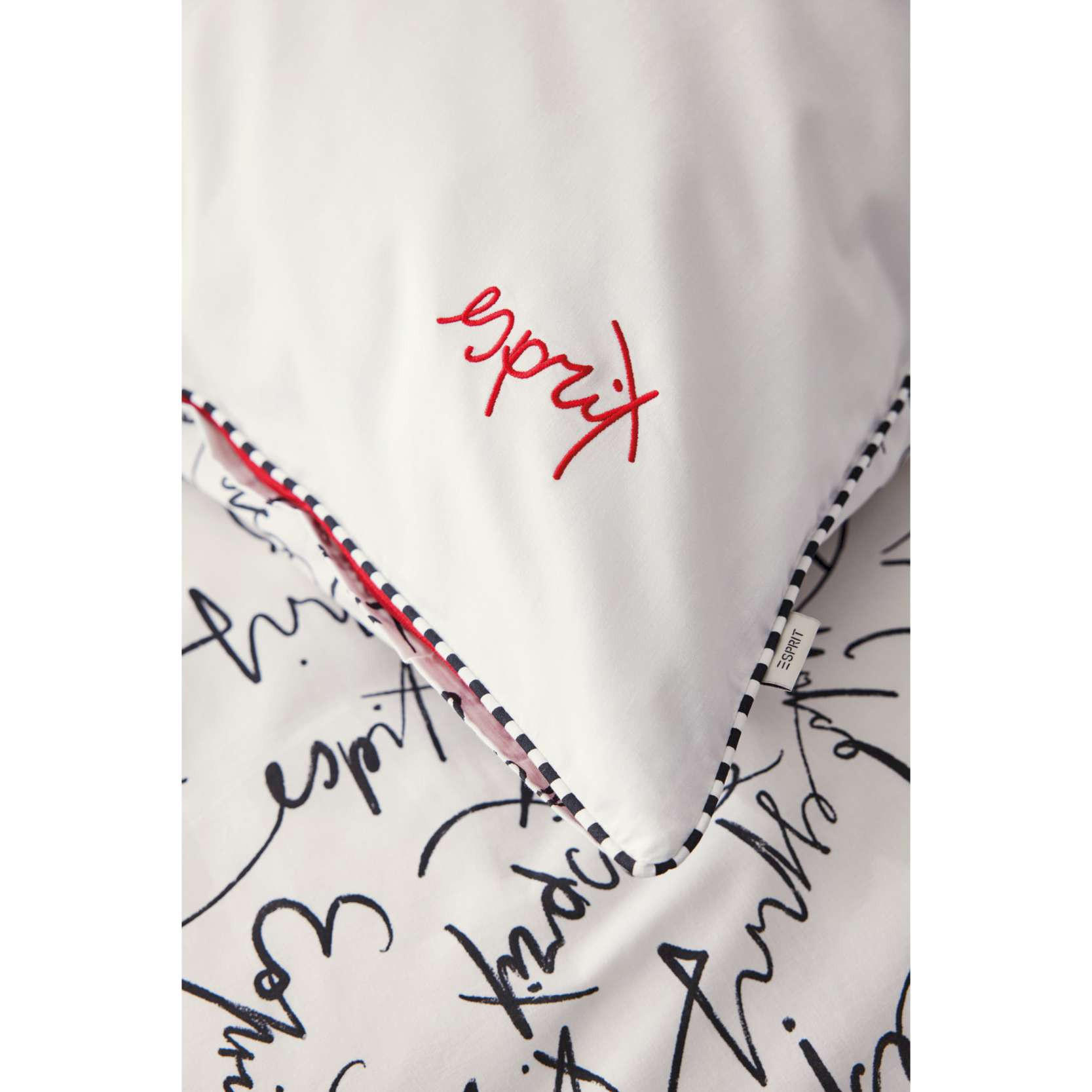 GANZJAHRESBETTWÄSCHE HERITAGELOGO - Weiß, Textil (155/220cm) - Esprit