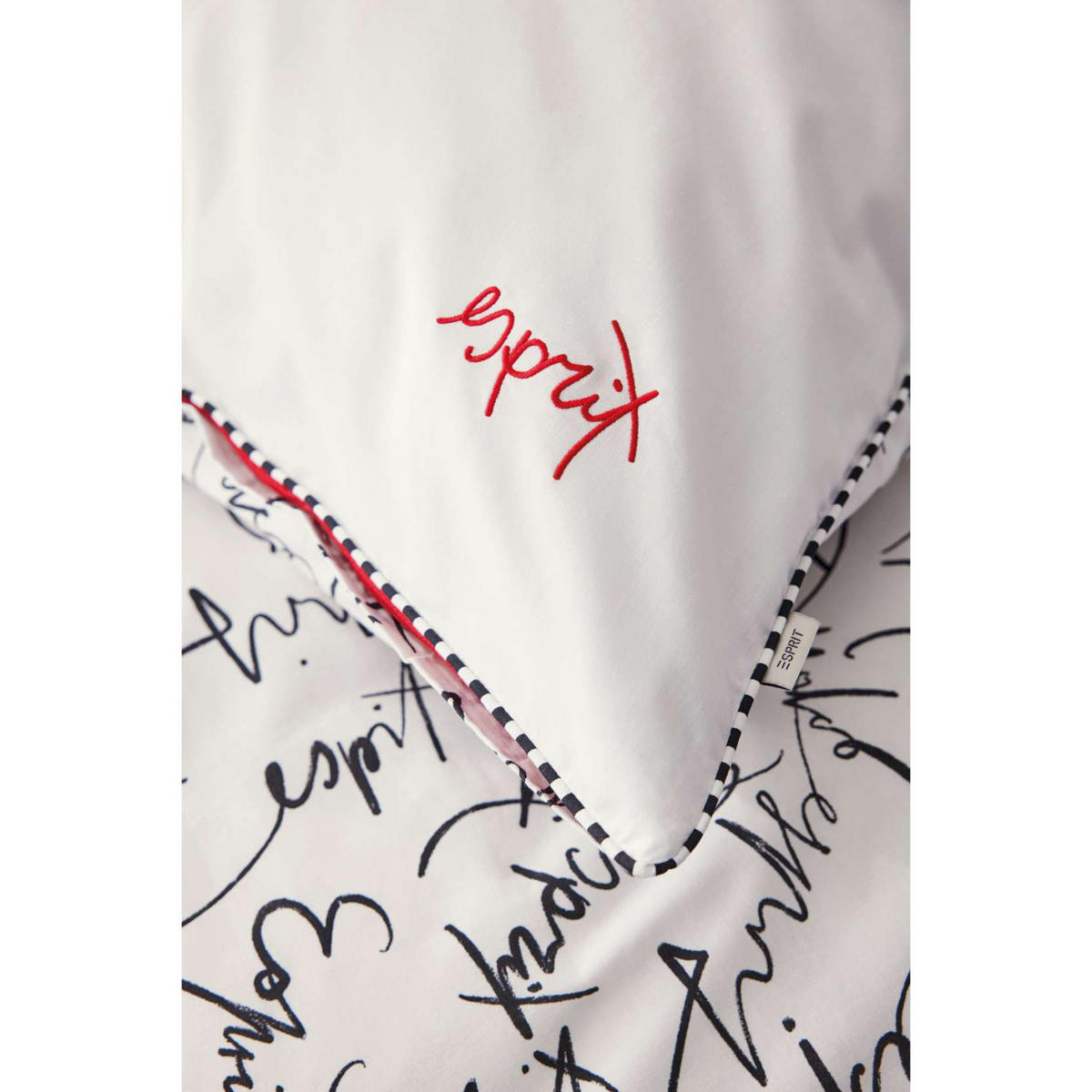 GANZJAHRESBETTWÄSCHE HERITAGELOGO - Weiß, Textil (155/220cm) - Esprit