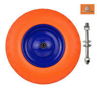 SCHUBKARRENRAD Schlauchlos Polyurethan mit Achse unplattbar 4.80/4.00-8 - Multicolor, Kunststoff (40/10/40cm) - TRIZERATOP