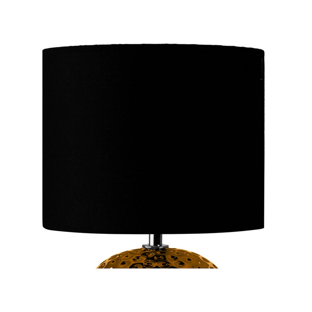 TISCHLAMPE FRAGI, Gold/Schwarz - Goldfarben/Schwarz, Keramik/Textil (21/21/30cm) - KONSIMO®