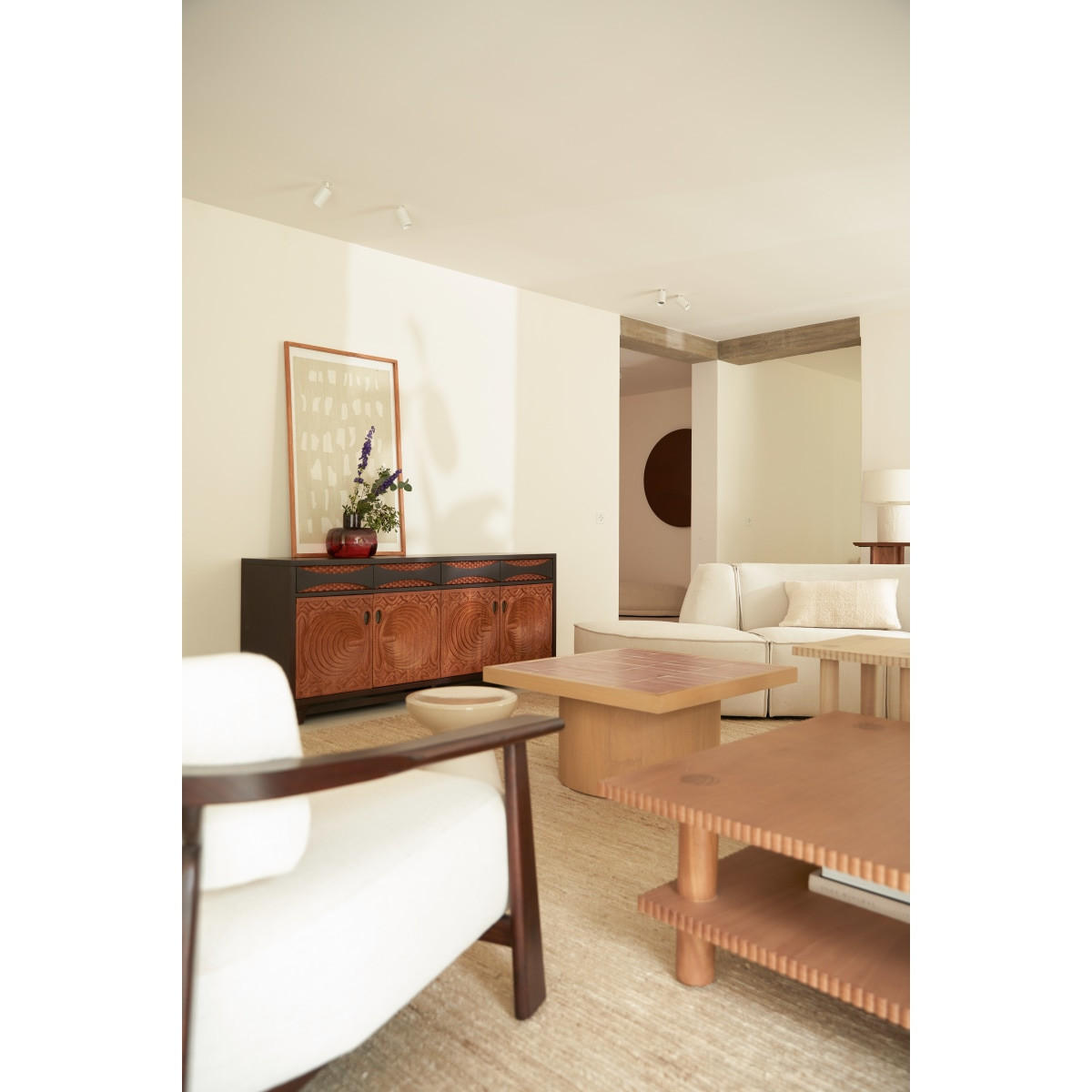 SIDEBOARD Frida Braun aus Mahagoni - Braun, Holz (180/80/52cm) - Tikamoon