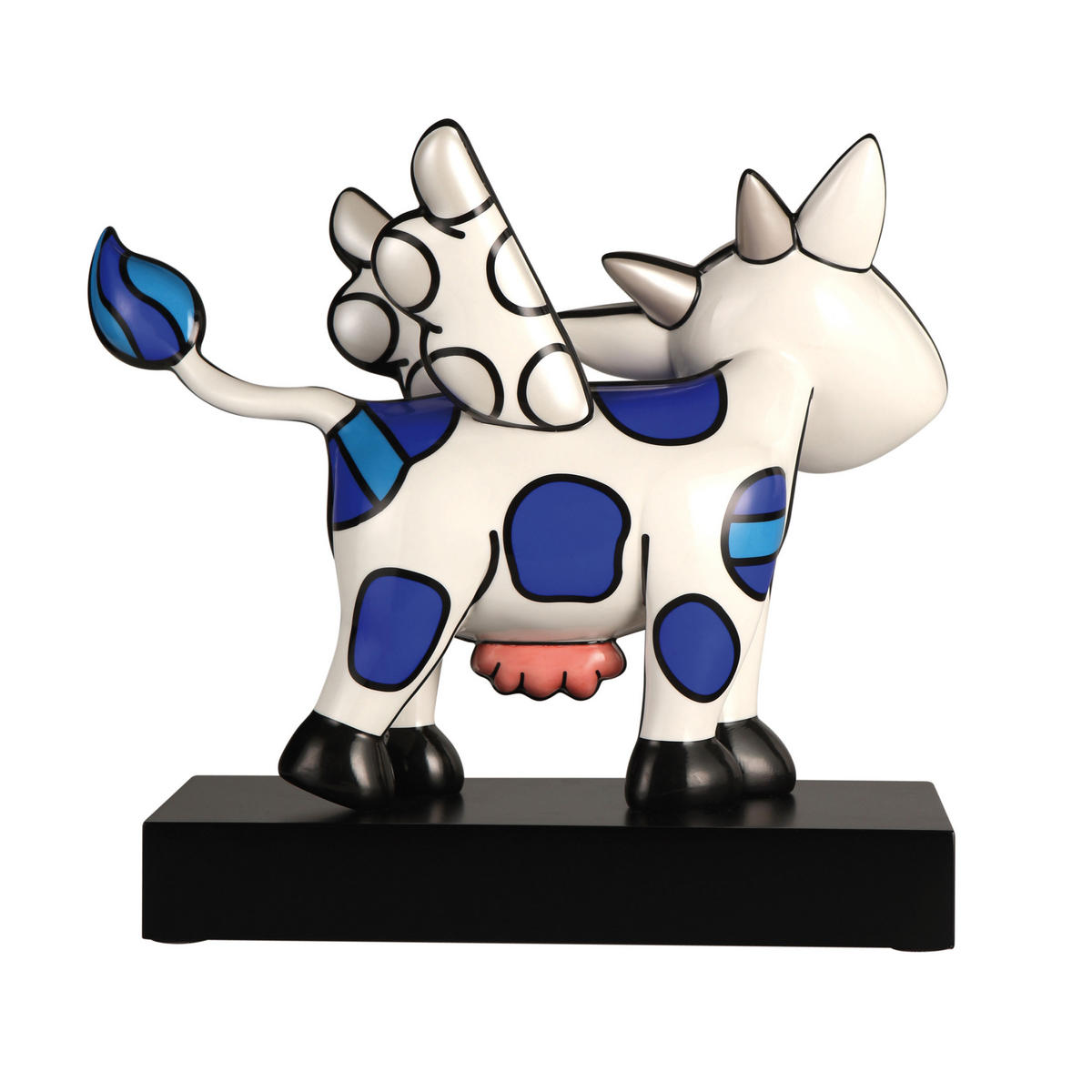 DEKOFIGUR Romero Britto - Flying Cow, Pop Art, Porzellan, Bunt, 31 cm - Multicolor, Keramik (15.5/31/37.2cm) - Goebel