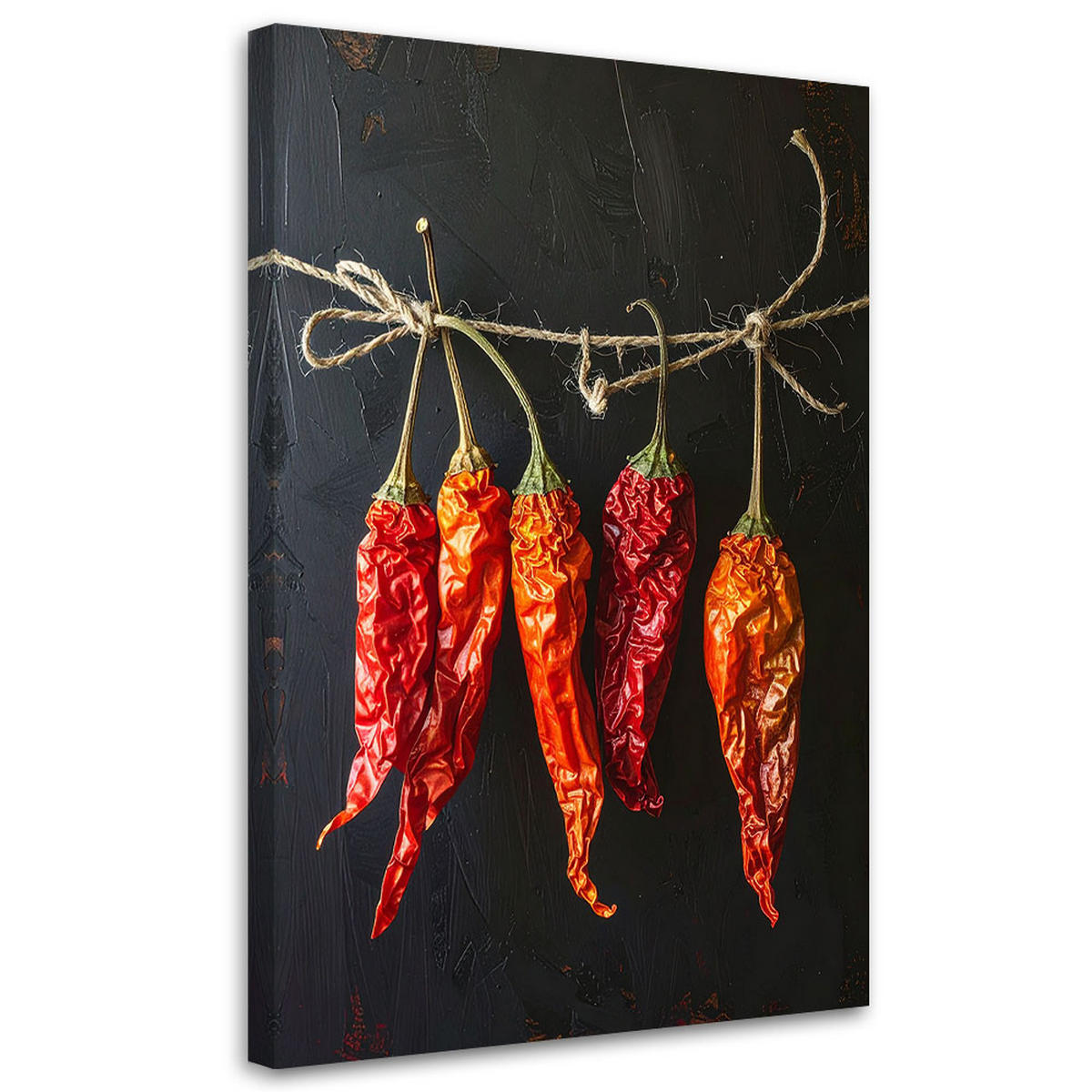 LEINWANDBILD Essen & Trinken 70x100cm - Rot, Textil (70/100cm) - Feeby