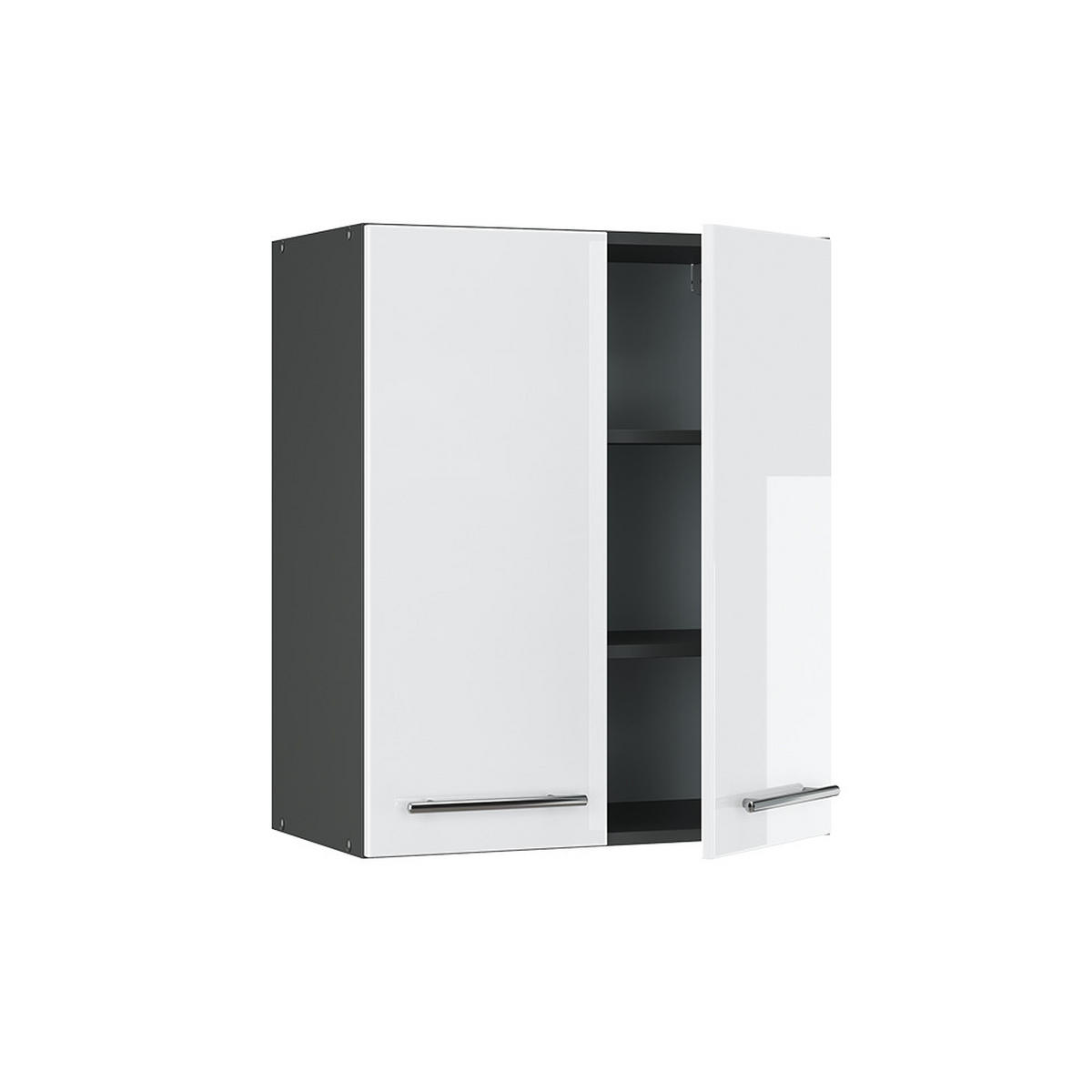 HÄNGESCHRANK Fame-Line Weiß Hochglanz 60 cm - Weiß Hochglanz/Anthrazit, Holzwerkstoff (60/72/34.1cm) - Vicco