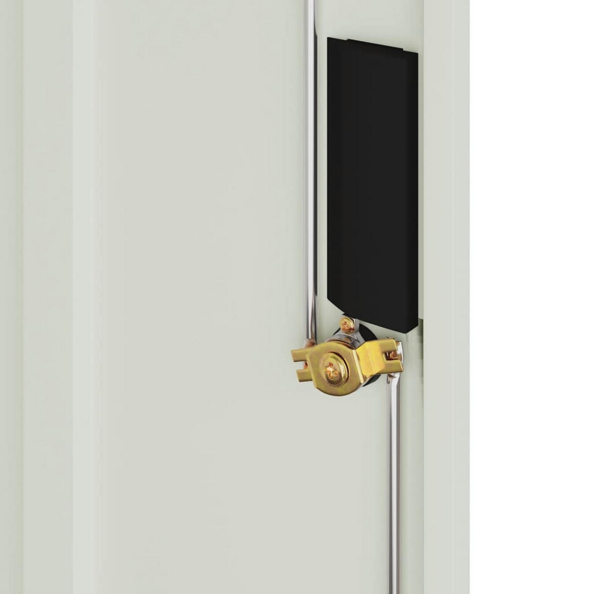 AKTENSCHRANK mit 2 Fächer und abschließbare Türen, 79/40/90 cm, aus Stahl, in Hellgrau - Grau, Metall (79/90/40cm) - vidaXL