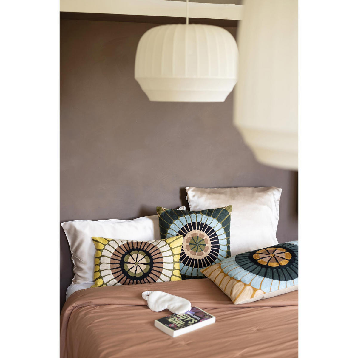 TAGESDECKE Tika mokka 240 x 260 cm - Braun, Textil (240/260cm) - Vivaraise