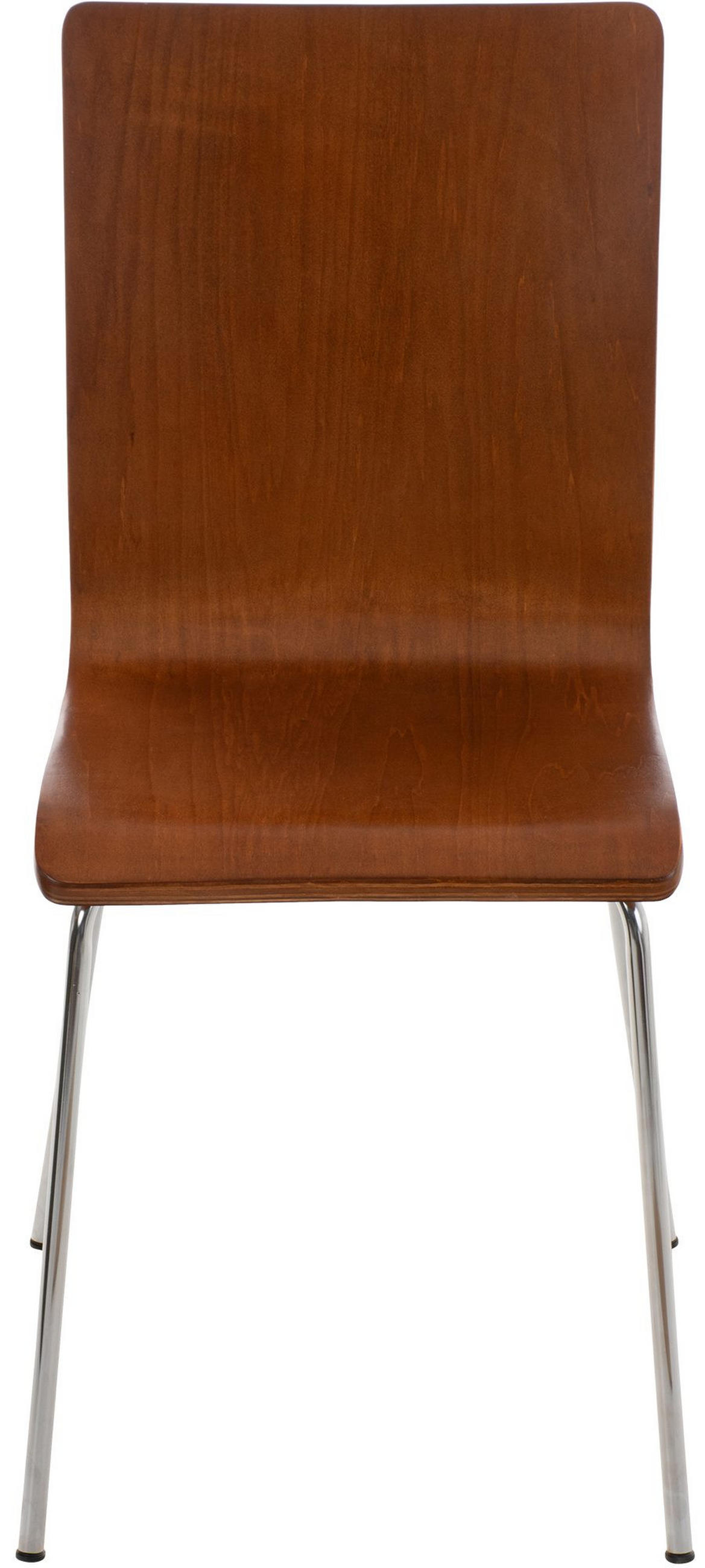 BESUCHERSTUHL PEPE 87x43x47 cm Braun Holz Metall - Braun, Metall (43/87/47cm) - DELUKE