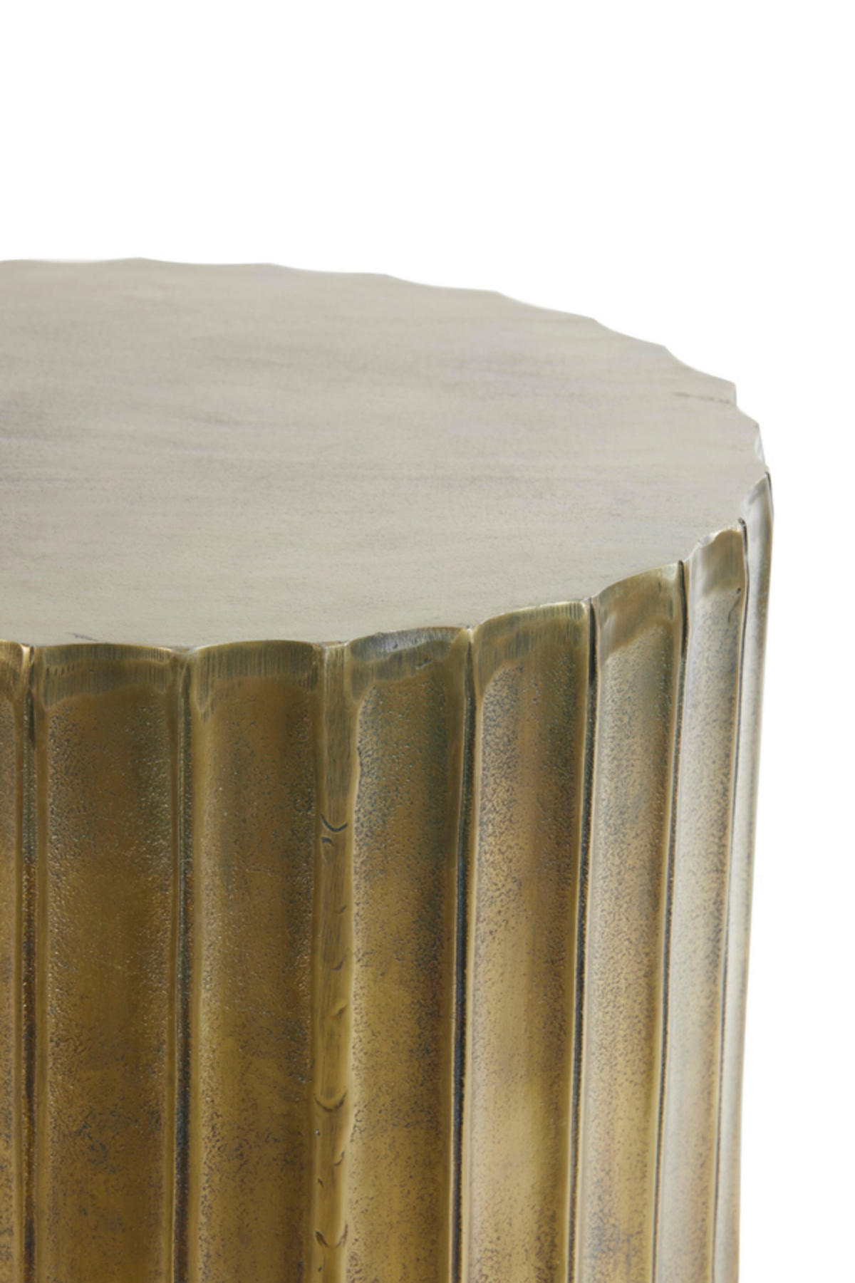 BEISTELLTISCH Kavango Bronze Ø45/39 cm - Bronzefarben, Metall (45/45/39cm) - Light & Living