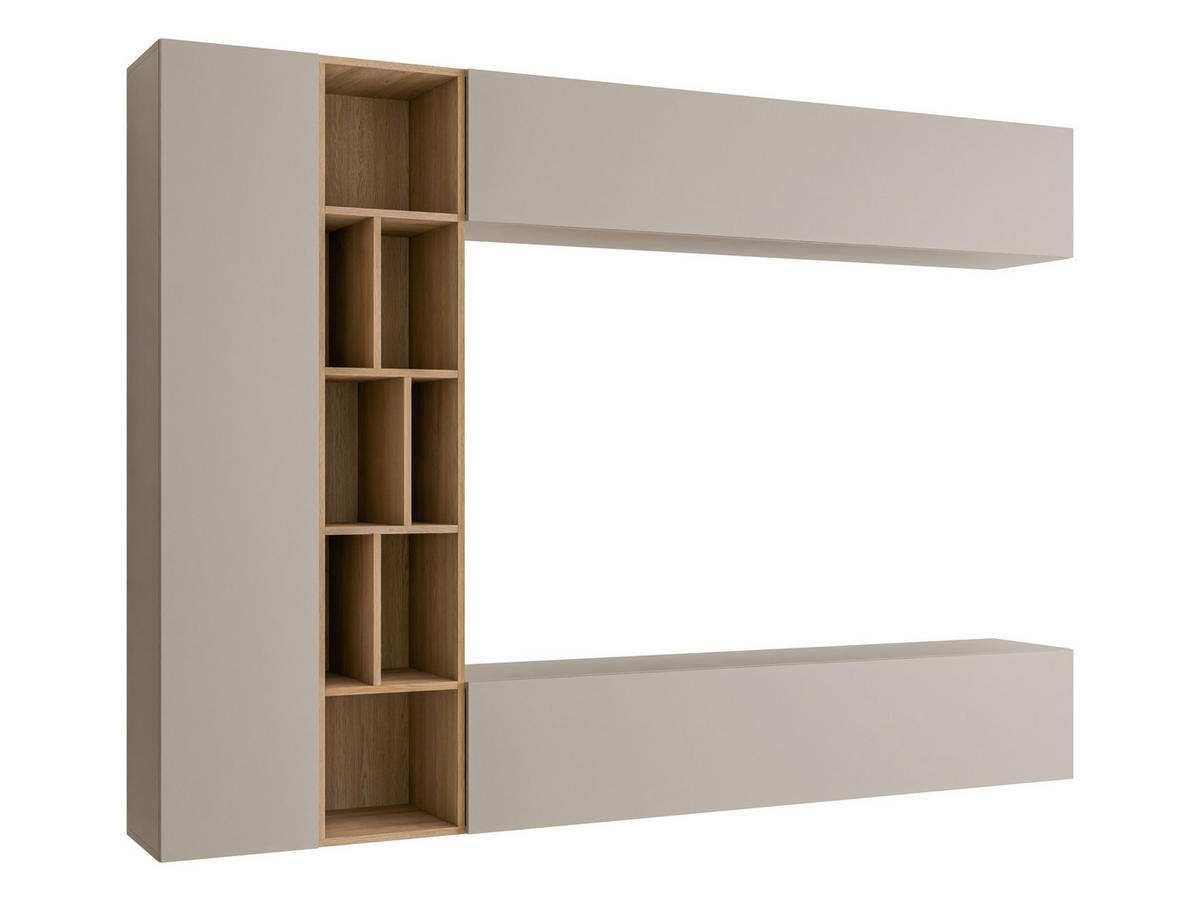 WOHNWAND Kodita - Kaschmir, Holzwerkstoff (224/160/33cm) - MIRJAN24