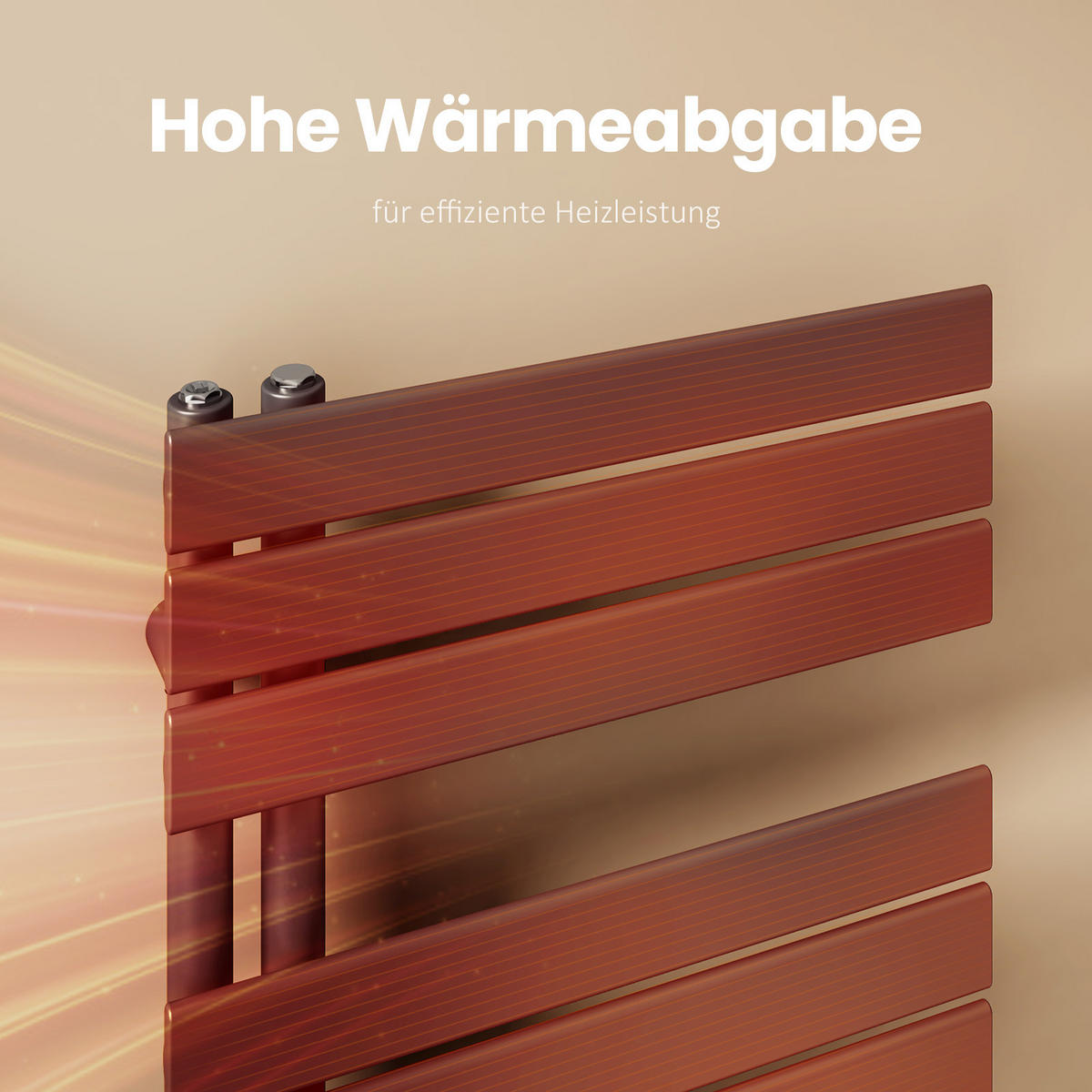 HEIZKÖRPER Elektrisch WLAN Thermostat Anthrazit 132/60 cm - Anthrazit, Metall (60/132/5.9cm) - EMKE