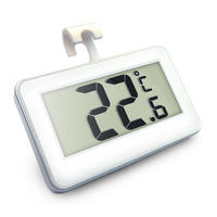 KÜCHENTHERMOMETER Mit Gut Lesbarem LCD-Anzeige Lesen Weiß - Weiß, Kunststoff - Kaket