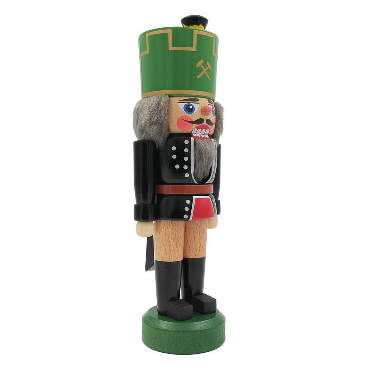 NUSSKNACKER 22 cm Grüner Bergmann - Multicolor, Metall (0.1/22/0.1cm)