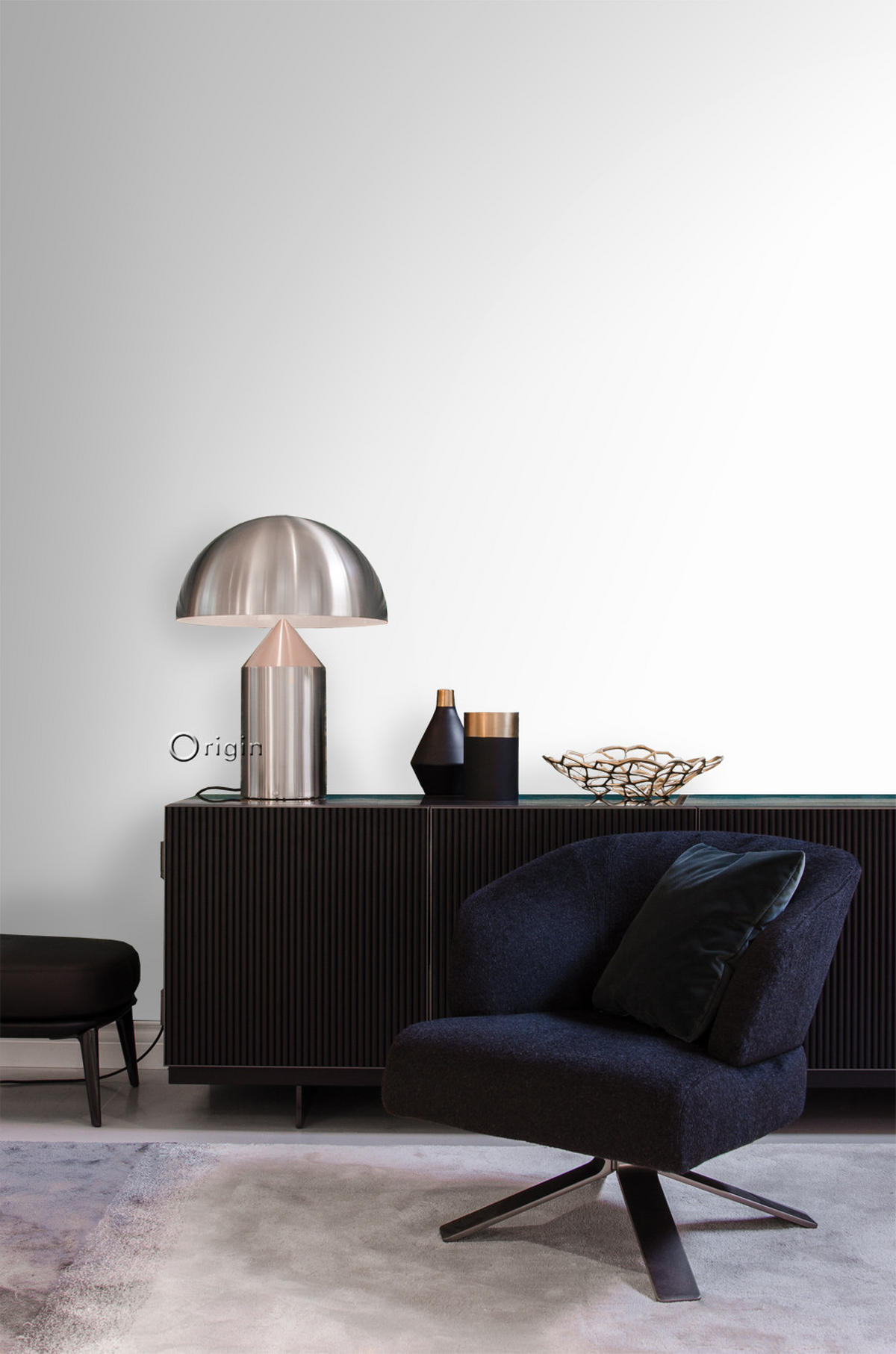 TAPETE Uni 53 cm x 10.05 m - Weiß, Papier (53/1000cm) - Origin Wallcoverings