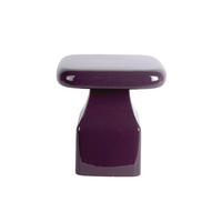 BEISTELLTISCH Cadiz - Lila - 40/40/40 cm - Lila, Metall (40/40/40cm) - Leitmotiv
