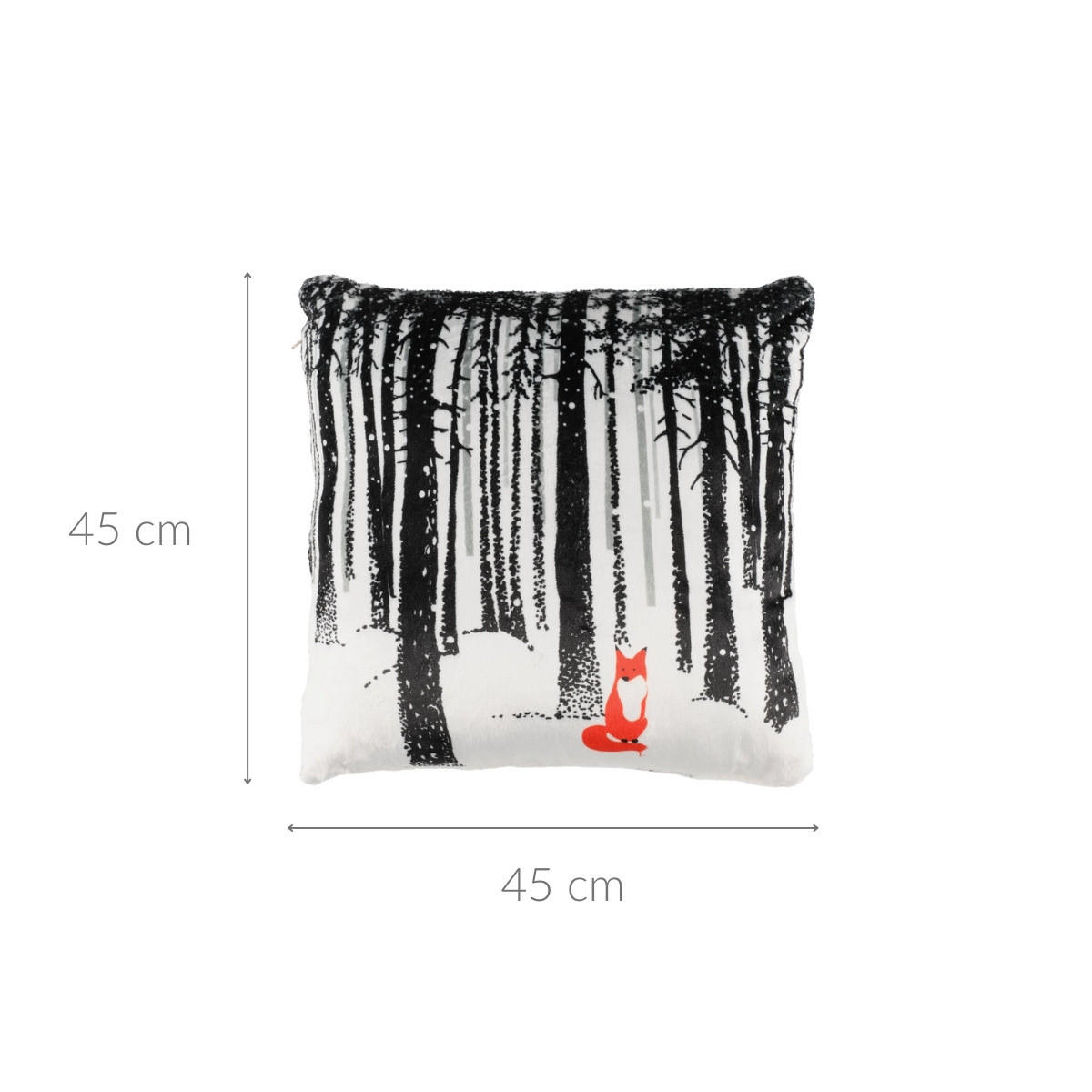 DEKOKISSEN Foxy 45/45 cm - Multicolor, Textil (45/45cm)