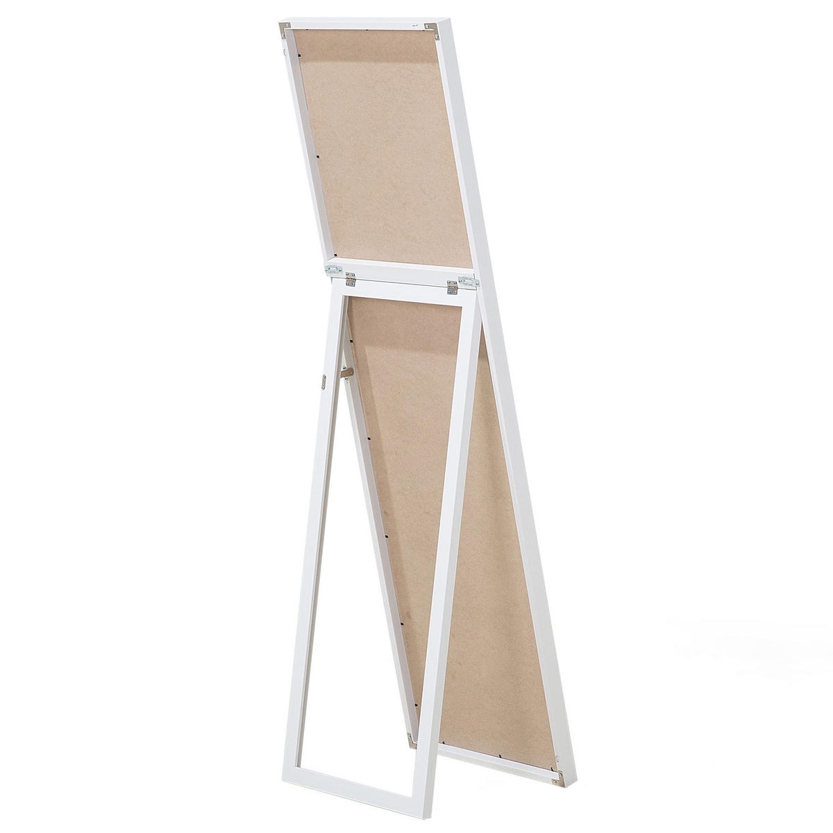 STEHSPIEGEL weiß rechteckig 40/140 cm Torcy - Weiß, Kunststoff (40/140/3cm) - Beliani