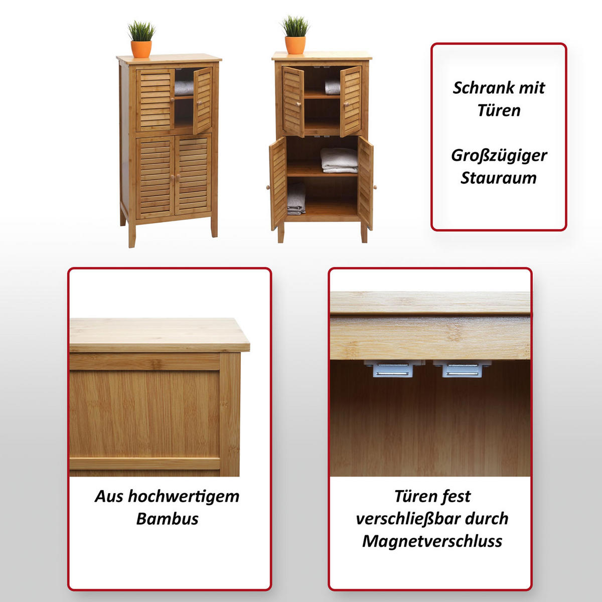 BADEZIMMERSCHRANK Braun - Braun, Holz (50/100/30cm) - MCW