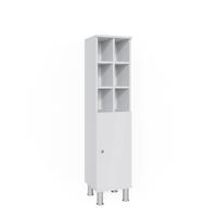 MIDISCHRANK Fynn Weiß 30 x 130.6 cm große Tür - Weiß, Holzwerkstoff (30/130.6/30cm) - Vicco