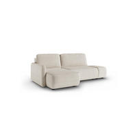 ECKSOFA Luka Mit Schlaffunktion - Beige, Holzwerkstoff/Textil (229/148cm) - Fun Möbel