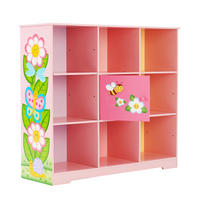 KINDER-BÜCHERREGAL, Rosa, 80cm - Pink, Holz (90/80/30cm) - Teamson Kids