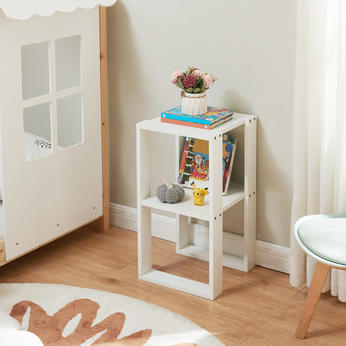 BEISTELLTISCH Thyholm - Weiß, Holzwerkstoff (30/30/55cm) - [en.casa]