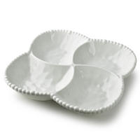 SCHALE Basic weiß 25/25/5 cm Porzellan - Weiß, Keramik (25/25/5cm) - Mondex