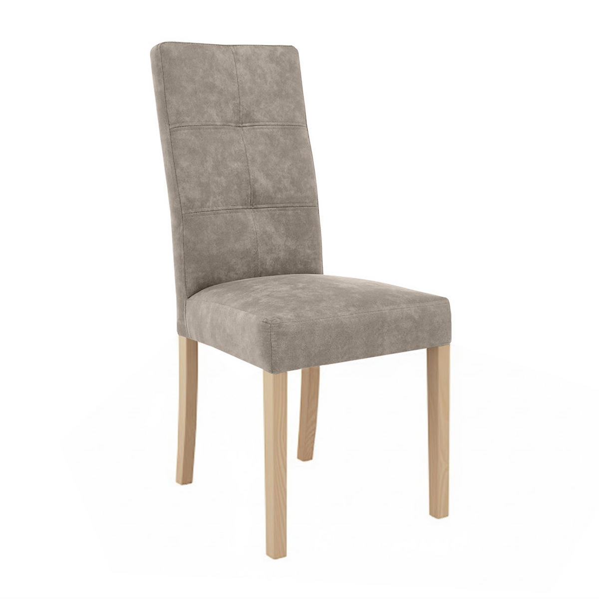 STUHL Solis mit Buchenholzbeinen, Polsterstuhl, Cappuccino - Buchefarben/Cappuccino, Holz (45/100/42cm) - Beautysofa