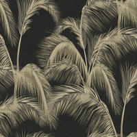 FOTOTAPETE Palmblätter 424 x 280 cm - Schwarz, Papier (424/280cm) - Sanders & Sanders