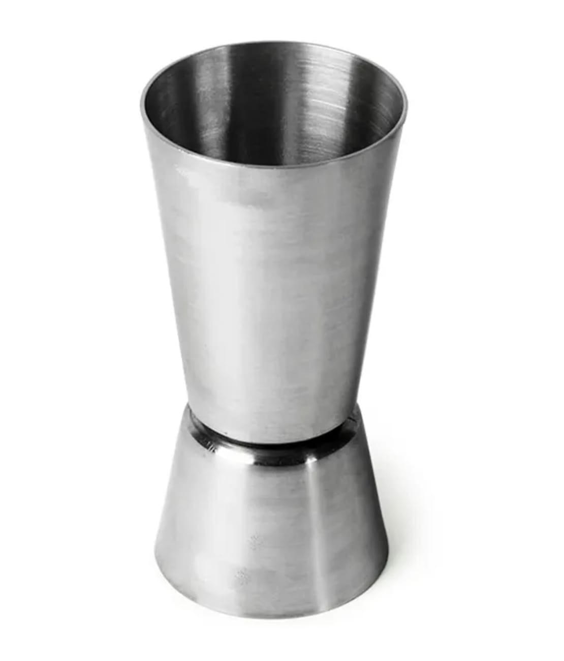 JIGGER, Edelstahl, Cocktail Messbecher, 30/50ml - Silberfarben, Metall (4.2/8.8/4.2cm) - ich-zapfe