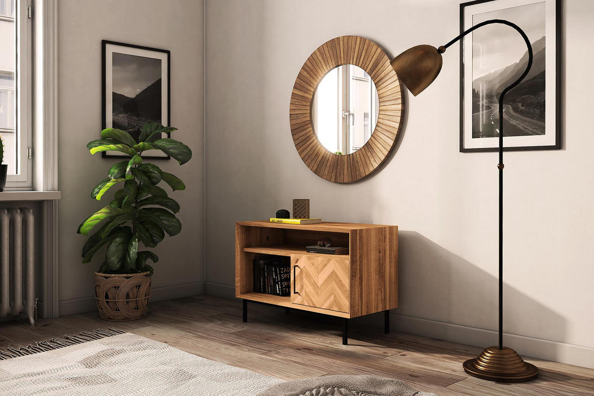 KOMMODE LEON Wildeiche - Wildeiche, Holz (97/65/45cm) - byoak