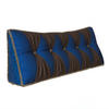 RÜCKENKISSEN Samt Ergonomisches Design Blau 140cm - Blau, Textil (24/140cm) - Vercart