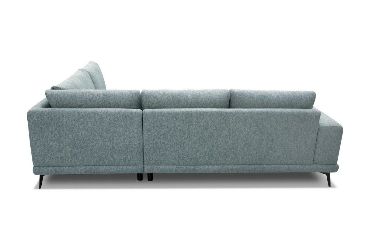 ECKSOFA MEDIOLANE 5-Sitzer, mintgrün - Mintgrün, Holzwerkstoff/Textil (282/219cm) - Courtois Laville